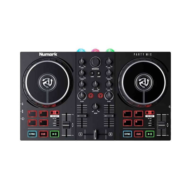 Numark Party MIX II DJ controller with Built-in Light show